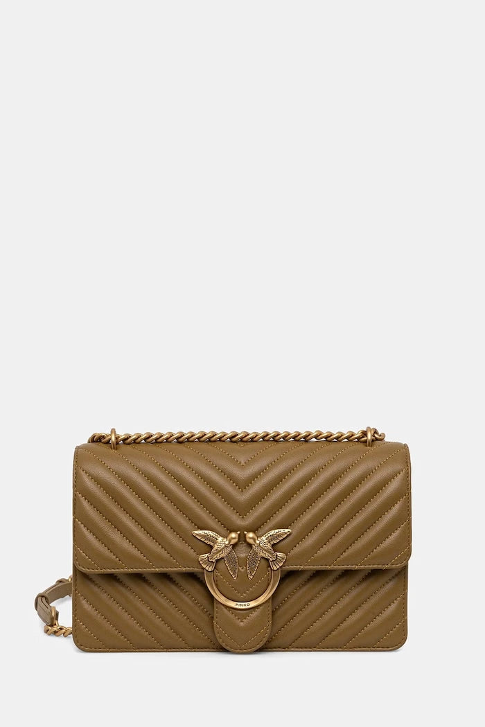 Pinko kadın deri crossbody çanta