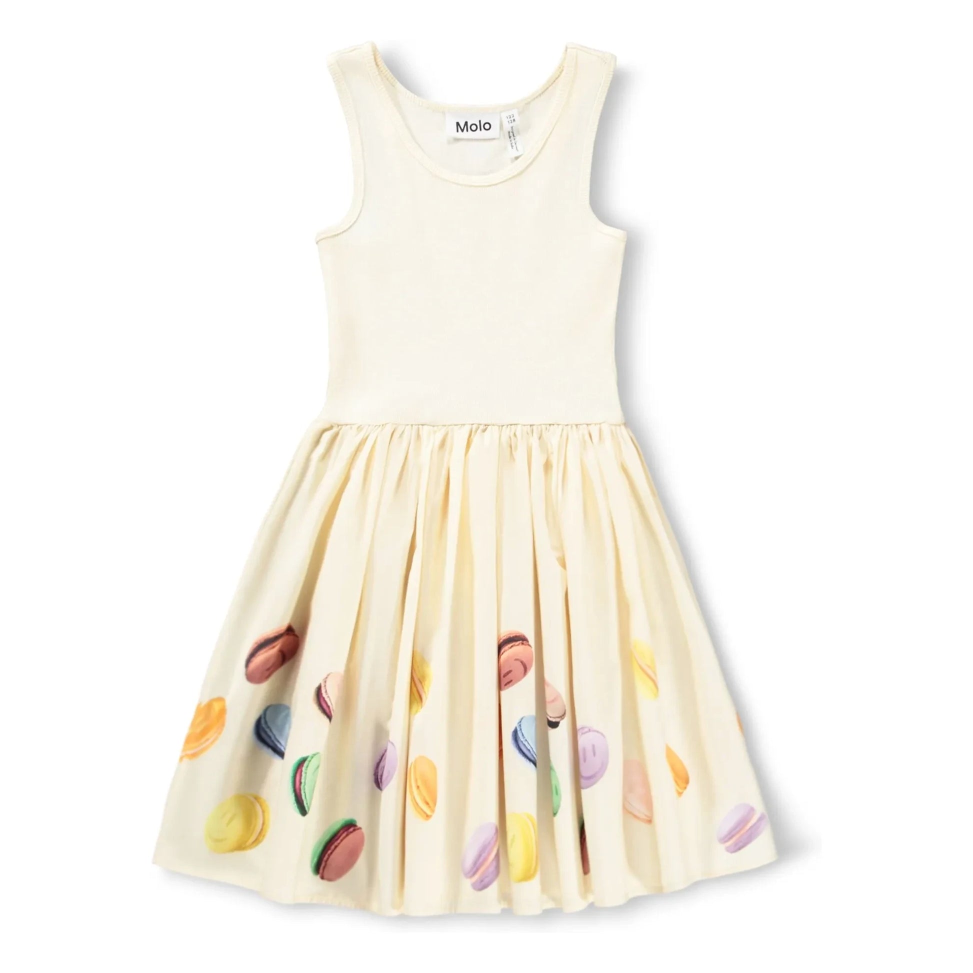 Molo - Cassandra Dress Macarons Organic Cotton | Ecru