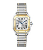 Small Yellow Gold and Steel Santos de Cartier Watch 34.5mm