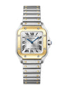 Small Yellow Gold and Steel Santos de Cartier Watch 34.5mm