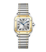 Small Yellow Gold and Steel Santos de Cartier Watch 34.5mm