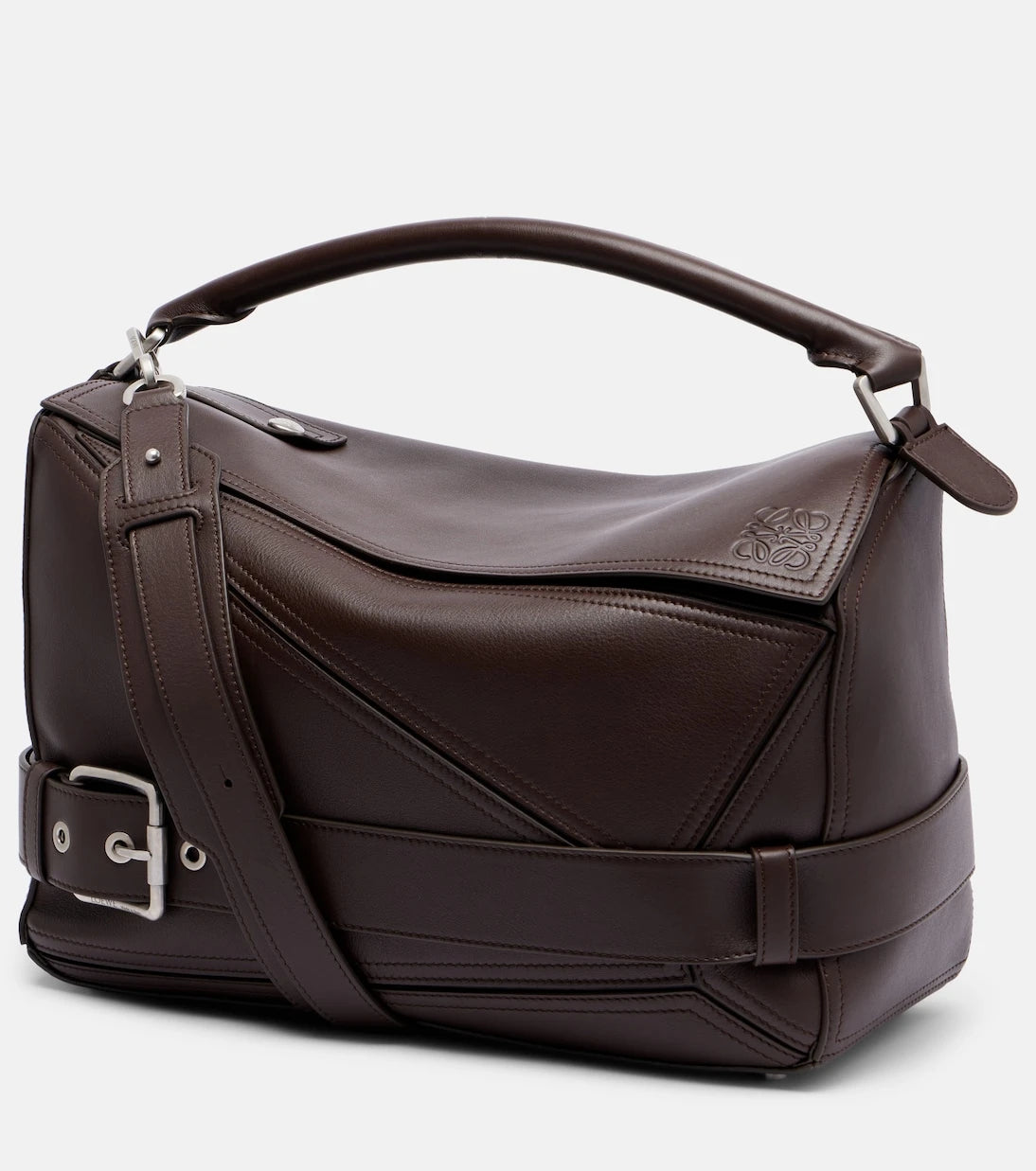 Loewe - حقيبة توتس بايكر لارج من الجلد بتصميم بازل