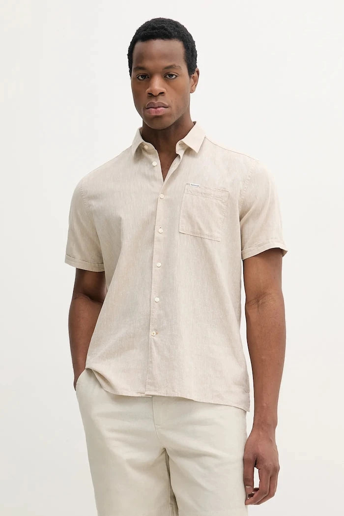 Barbour риза мъжка с лен Shirt Dept - Summer