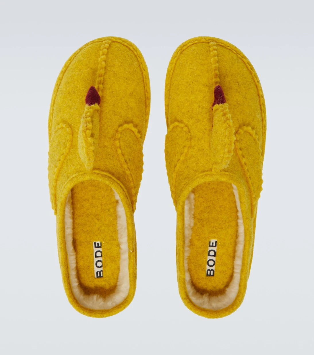 Bode - Wool-blend slippers