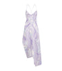 PUCCI Purple Silk Marmo Midi Dress