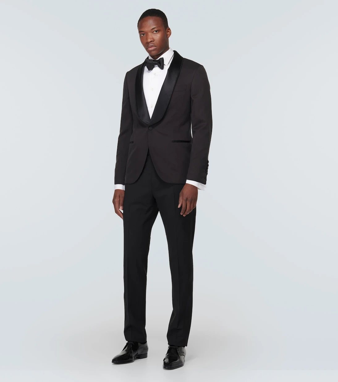 Brunello Cucinelli - Single-breasted silk tuxedo jacket