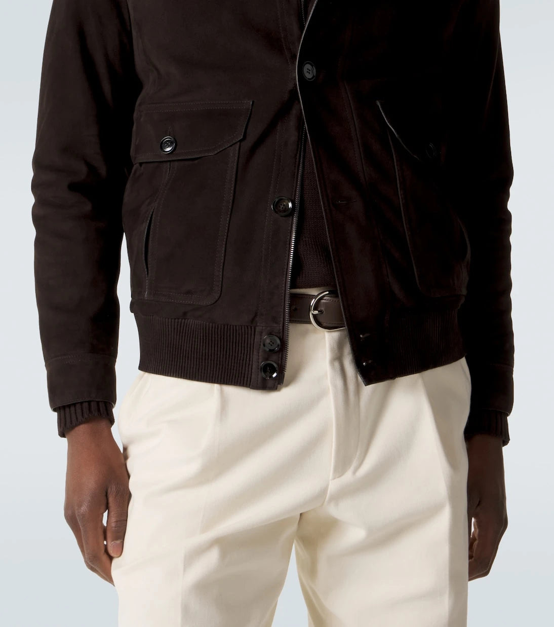 Brioni - Suede bomber jacket