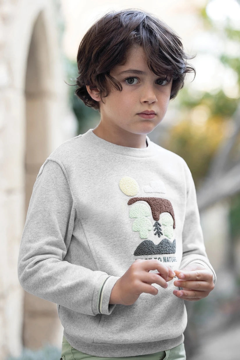 Tartine et Chocolat - Embroidered cotton jersey sweatshirt