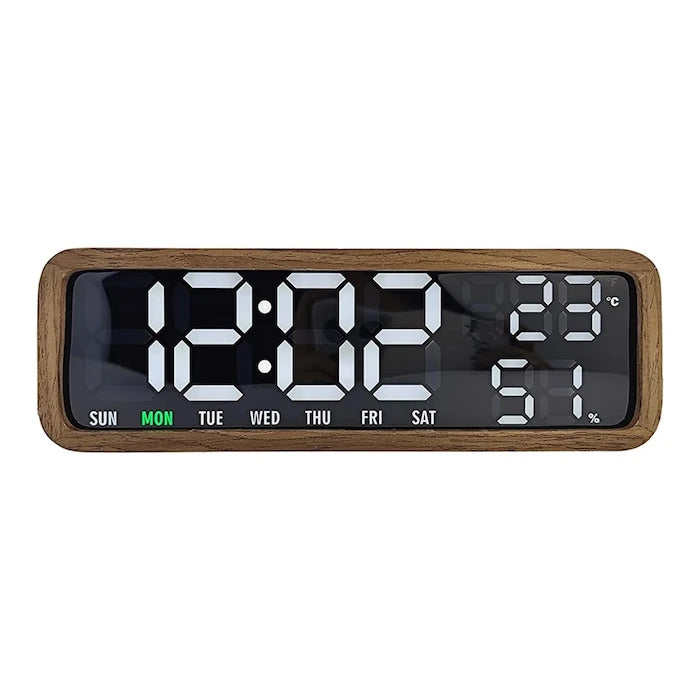 Karlsson ahşap masa alarm saati