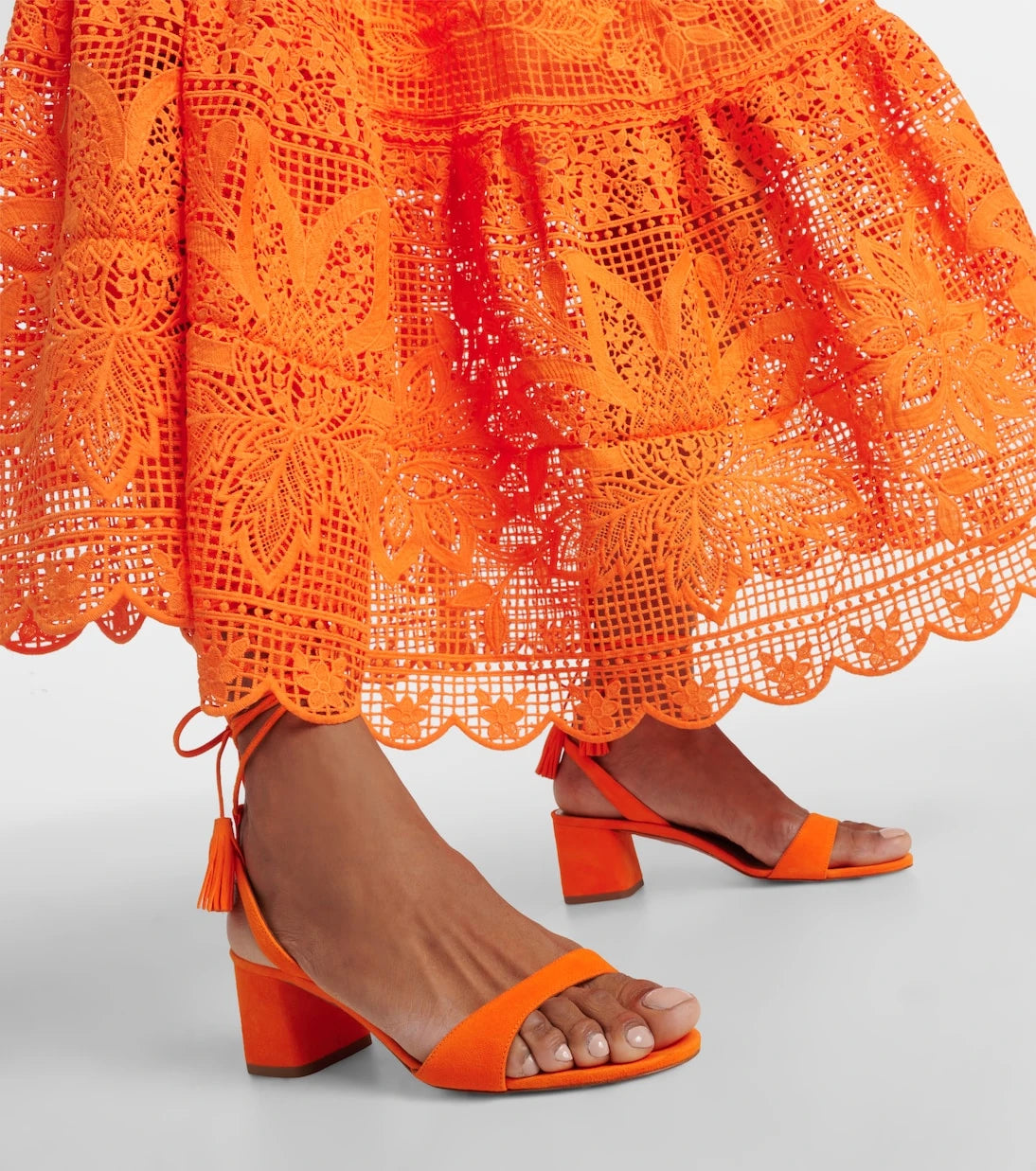 Aquazzura - Alu tasseled suede sandals