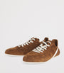 Rick Owens Suede Minimal Low-Top Sneakers