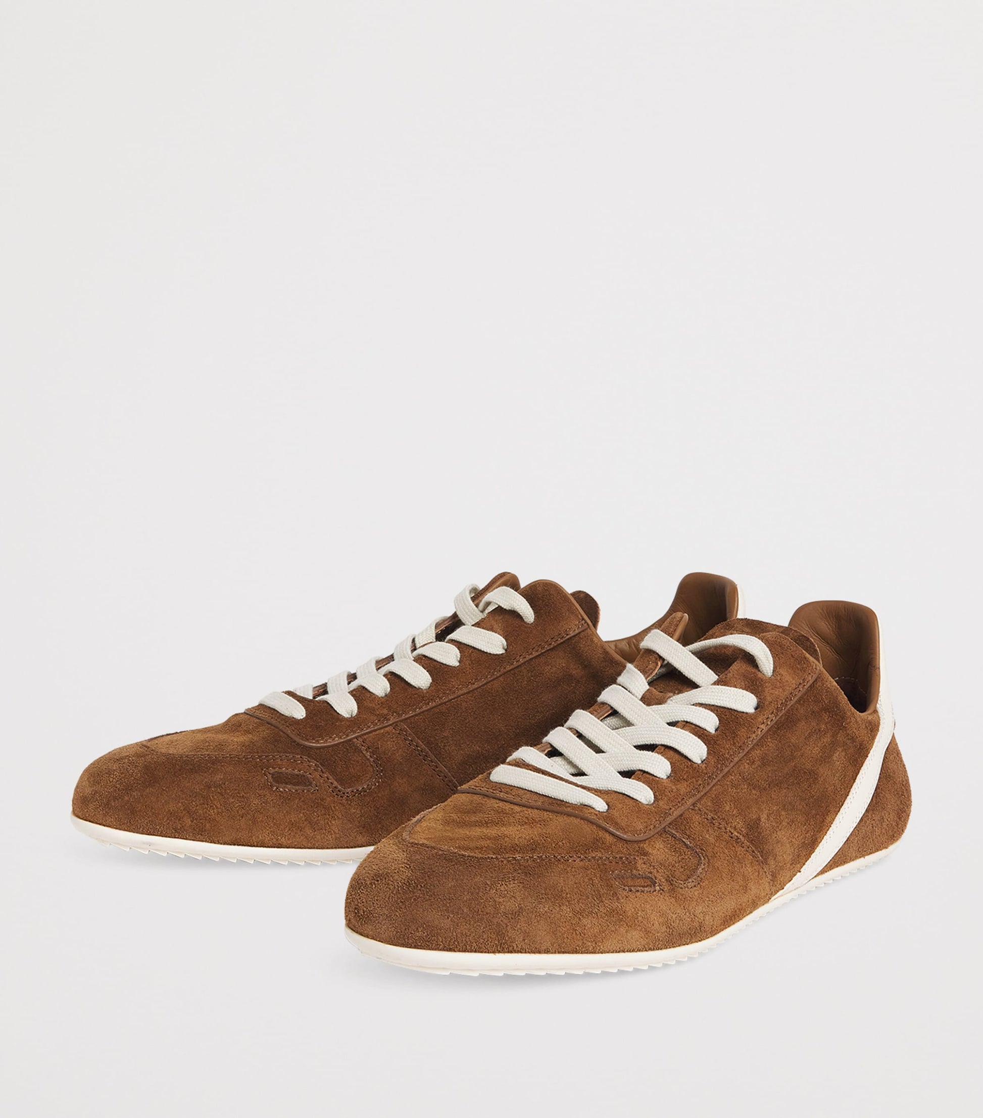 Suede Minimal Low-Top Sneakers