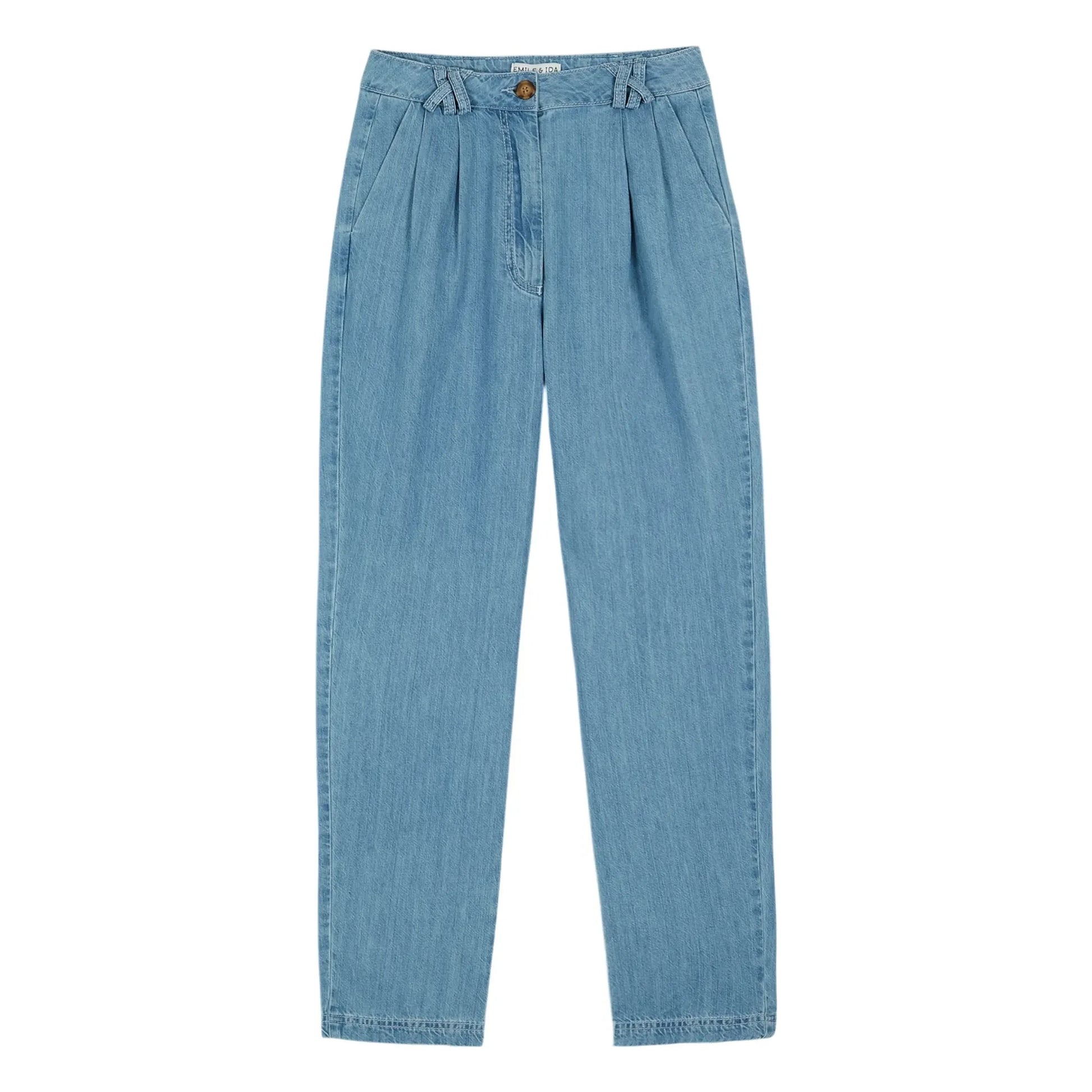 Emile et Ida - Denim Carrot Pants | Blue