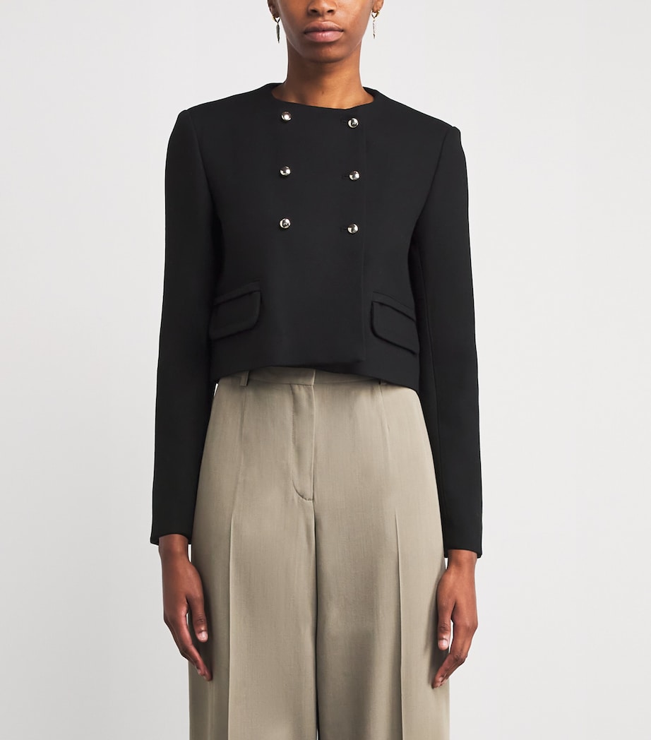 Black Cropped Spencer Jacket