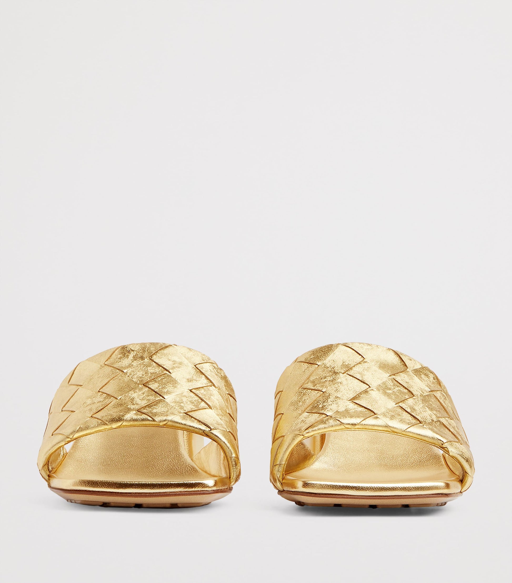 Metallic Leather Parco Mules 45