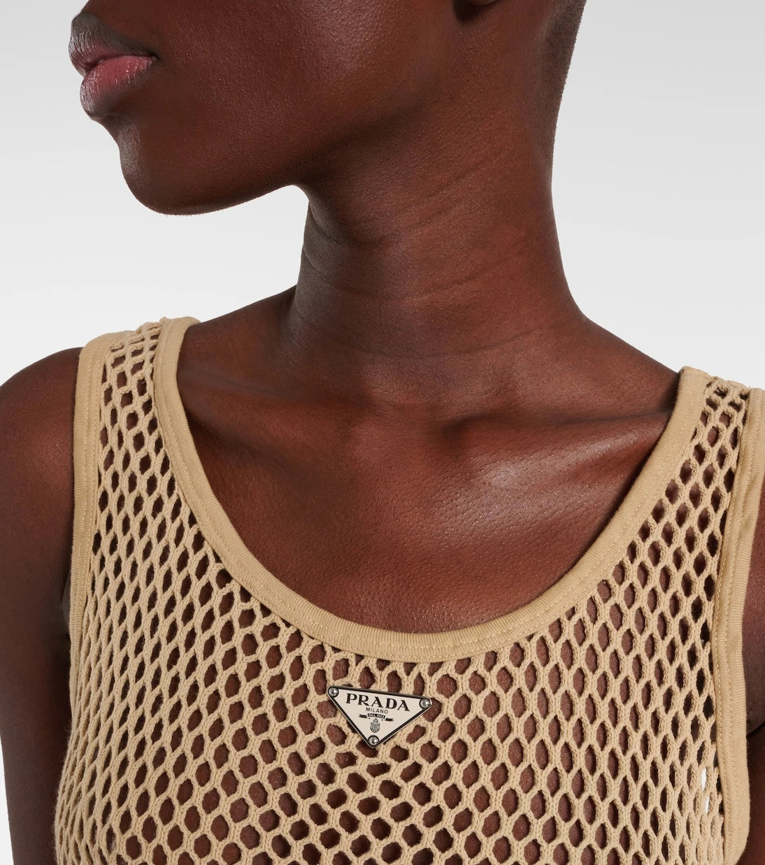 Prada - Sheer cotton tank top