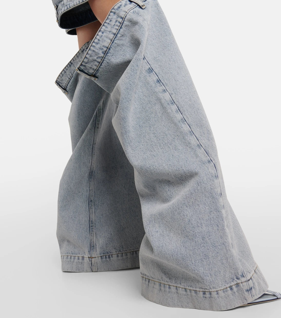 The Attico - Low-rise wide-leg jeans