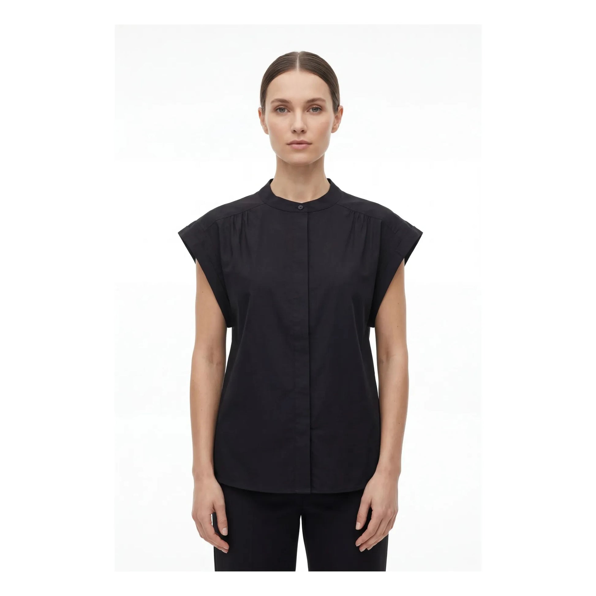 Hod - Amandine Cotton blouse | Black