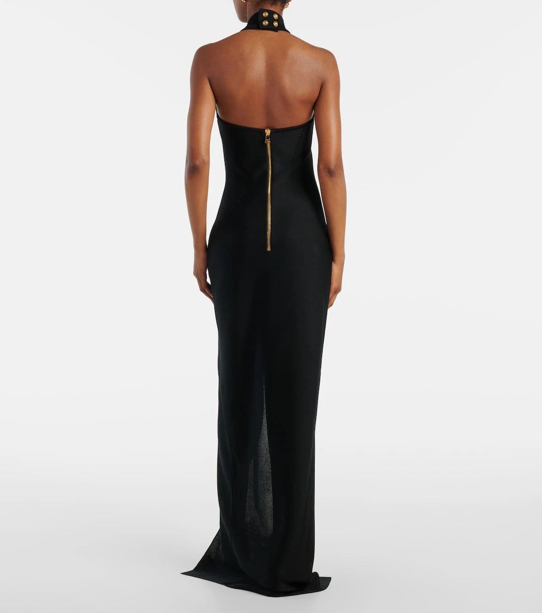 Balmain - Halterneck open-back blazer dress