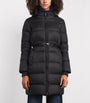 Max Mara Black Down Quilted Longline Jacket