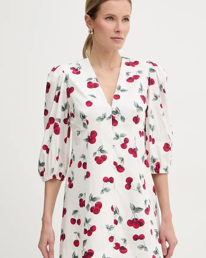 Twinset yüksek belli pamuklu elbise
