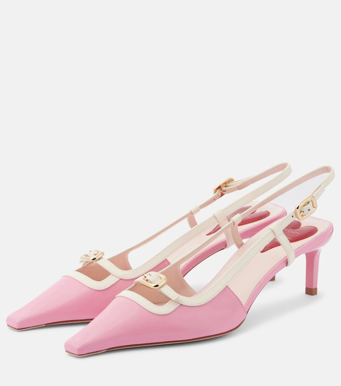 Roger Vivier - حذاء "فيف كانارد" من الجلد بكعب عالٍ وشريط خلفي