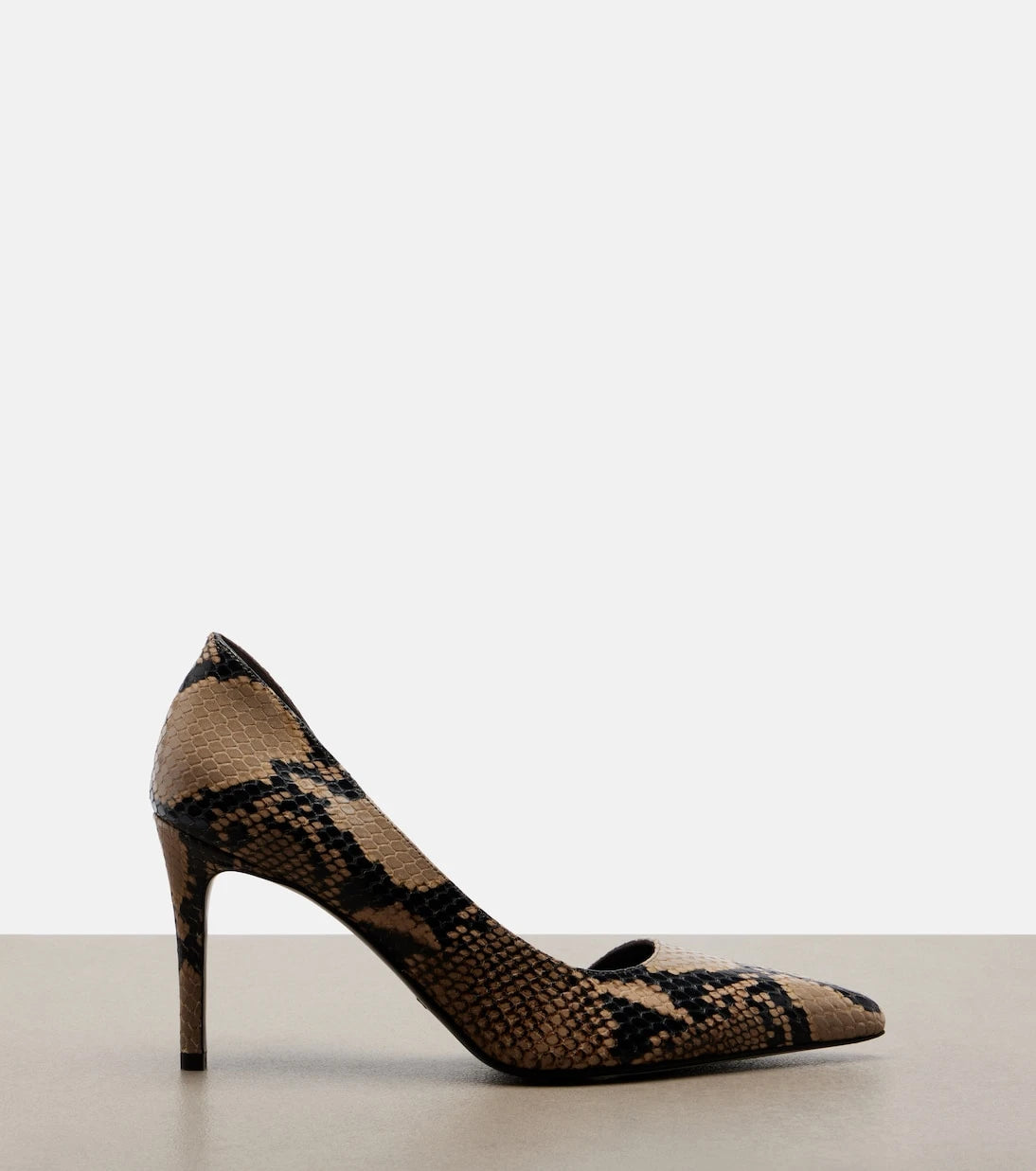 Khaite - Jett snake-effect leather d'Orsay pumps