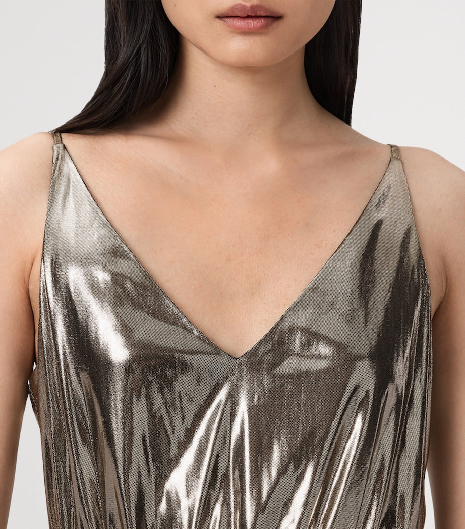 Spark Sweater and Maxi Dress Set BRONZE BROWN