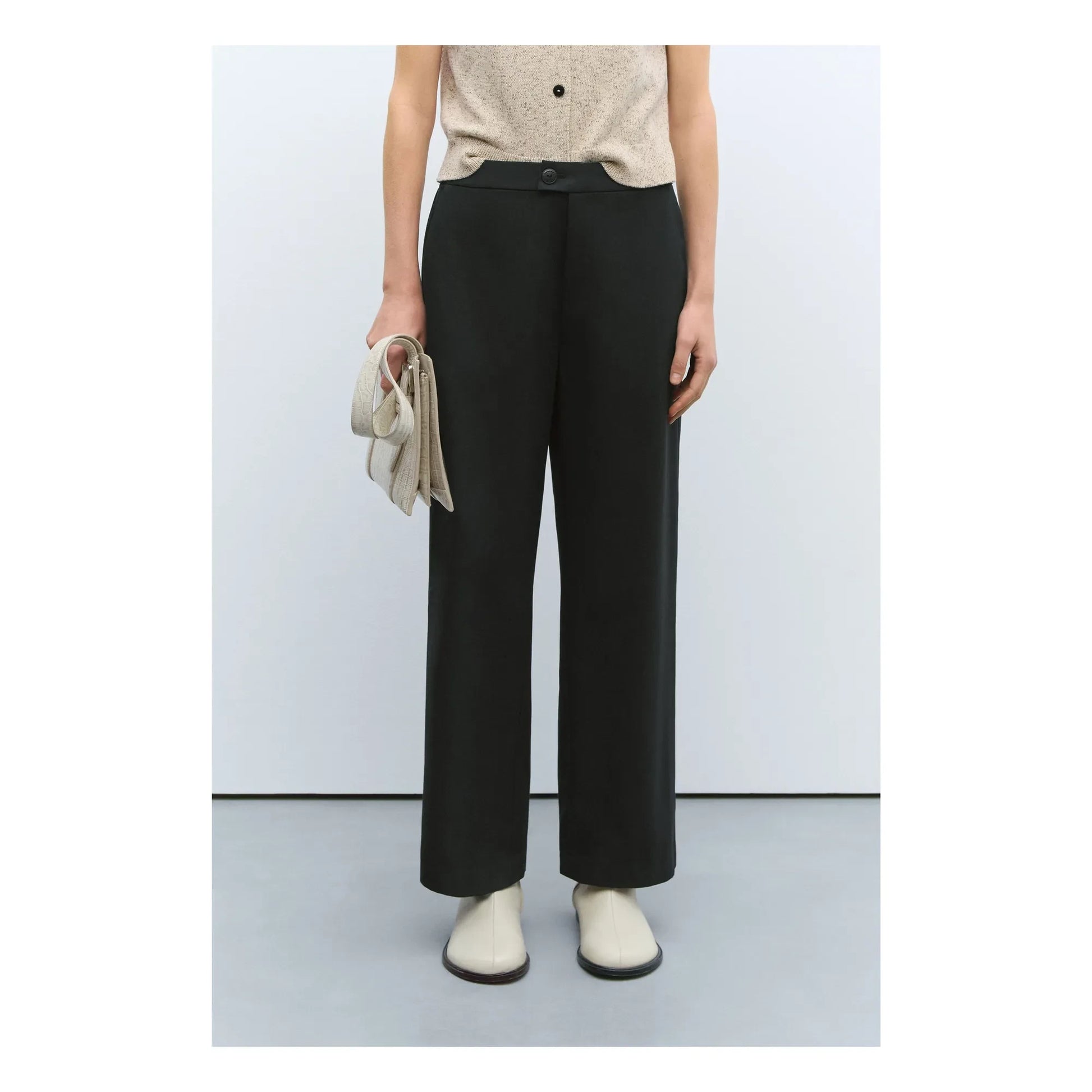 Cordera - New Tailoring Virgin Wool Trousers | Black
