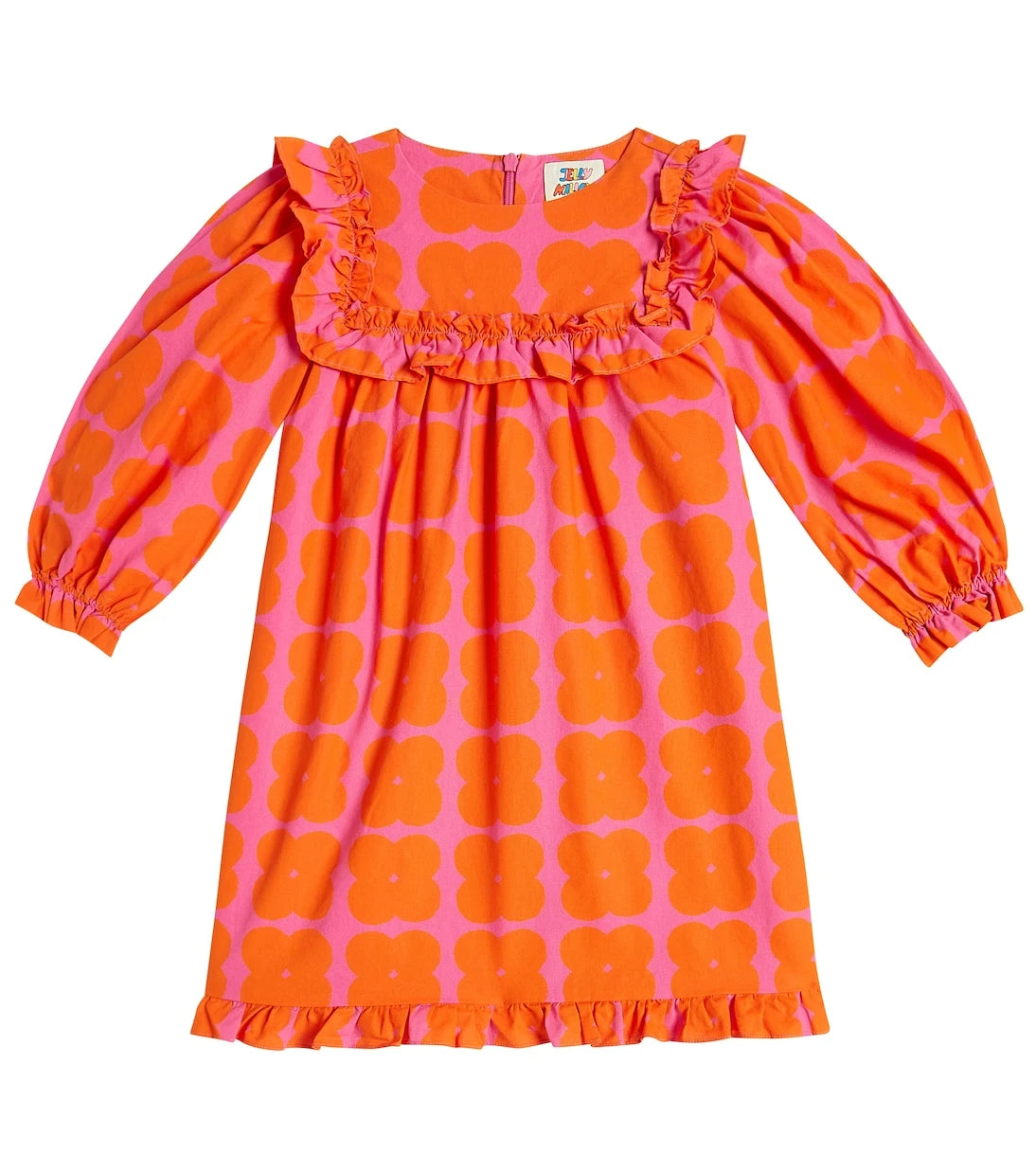 Jellymallow - Clover ruffle-trimmed cotton dress