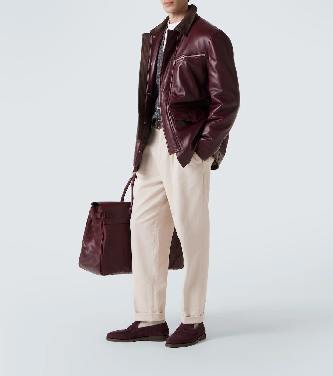 Brunello Cucinelli - Suede penny loafers