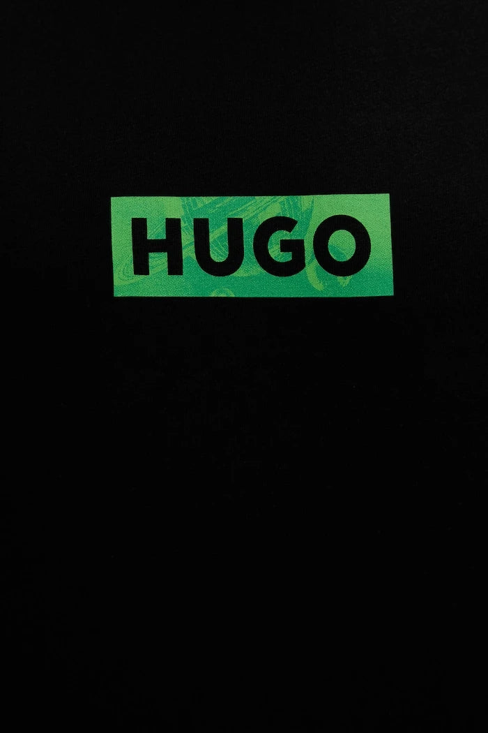 HUGO Blue erkek pamuklu tişört Nufotee