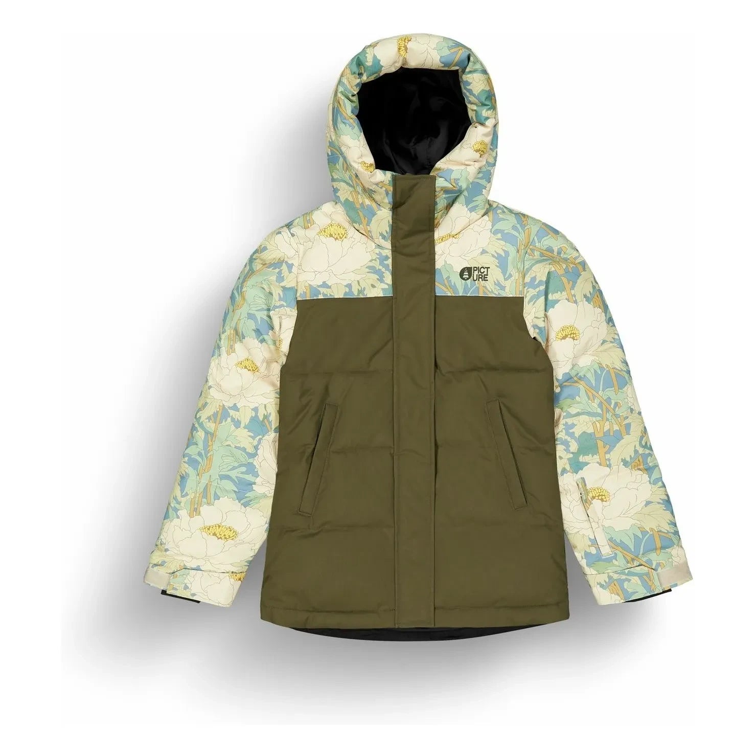 Picture - Olyvera Recycled Fiber Ski Jacket | Khaki