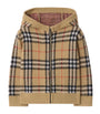 Burberry Kids Wool Check Zip-Up Hoodie (6-36 Months)