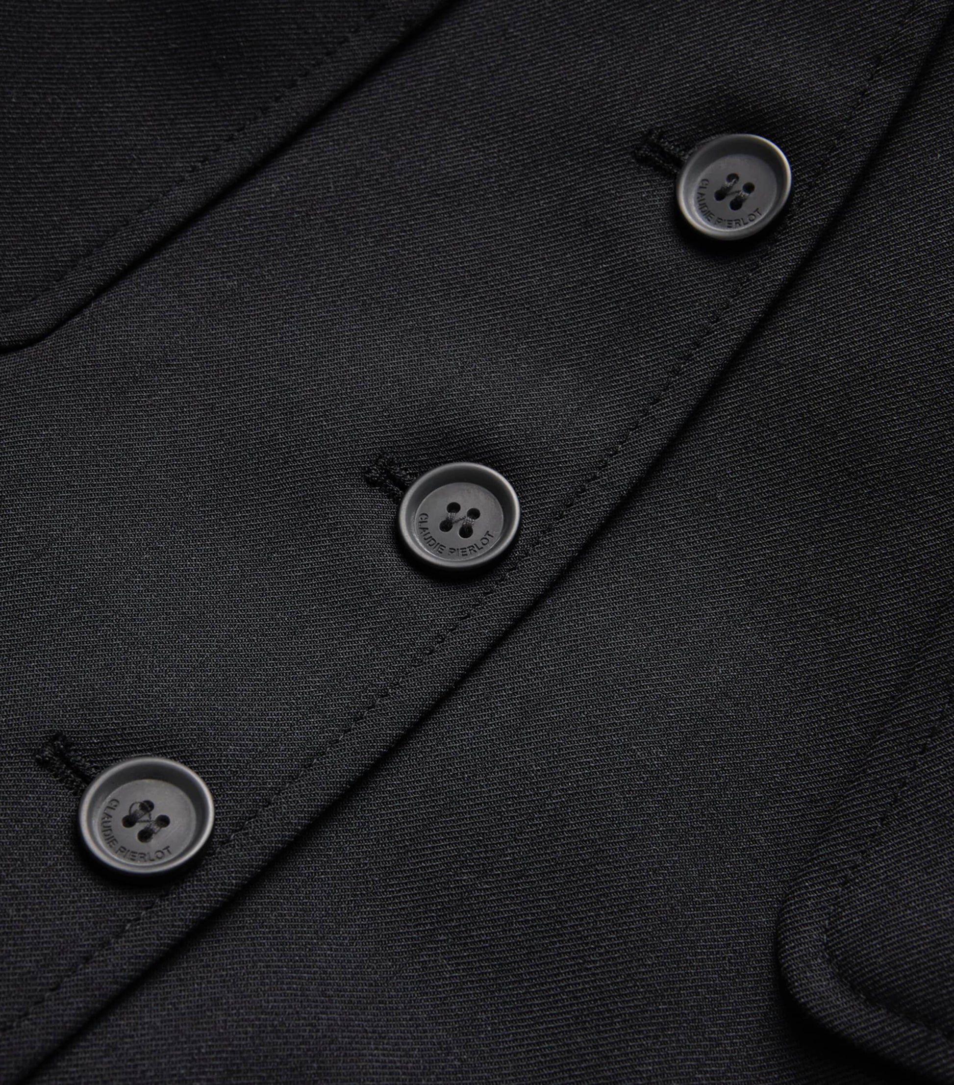 Claudie Pierlot Black Wool-Blend Mini skirt