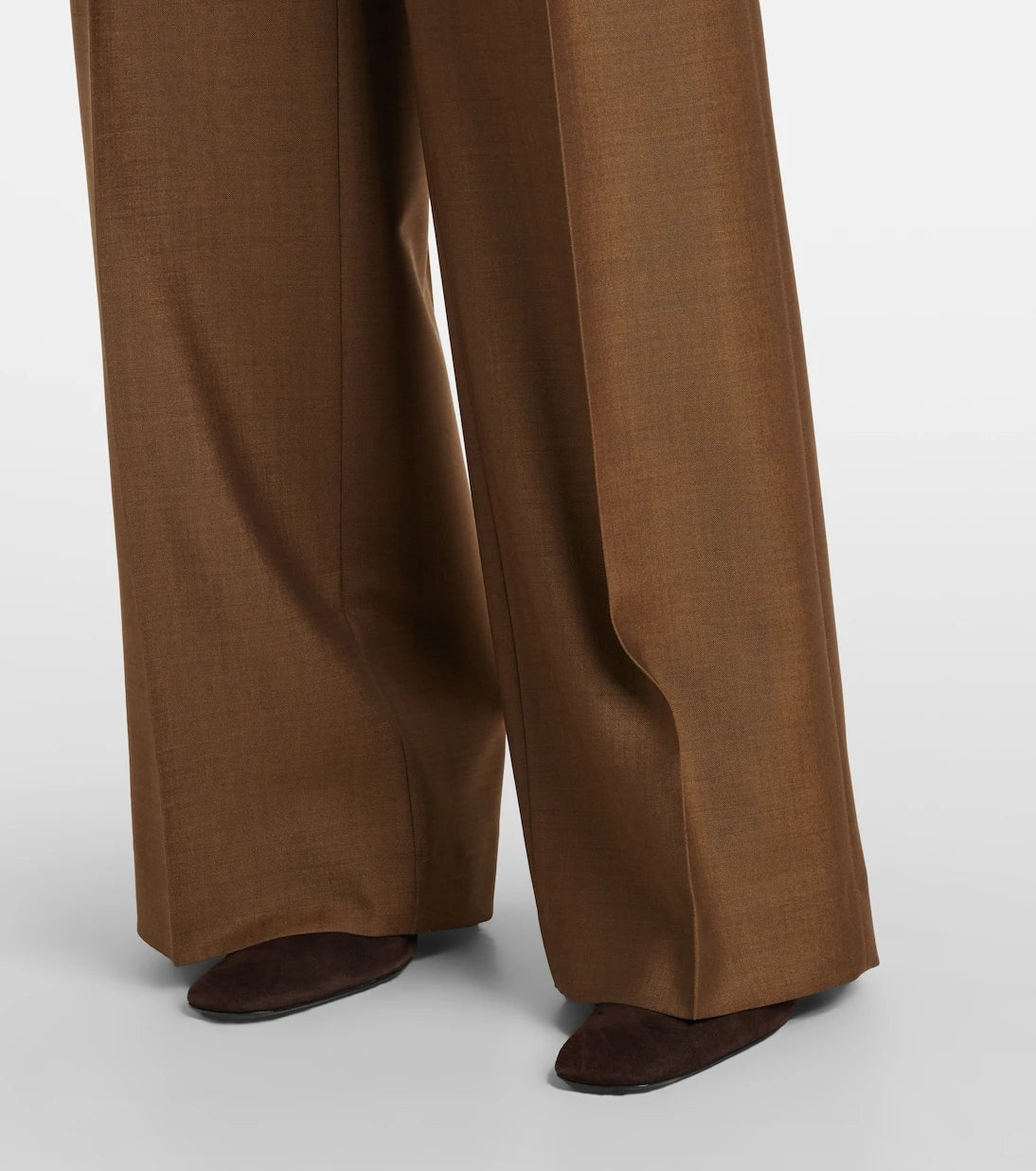 Róhe - High-rise wool and mohair wide-leg pants