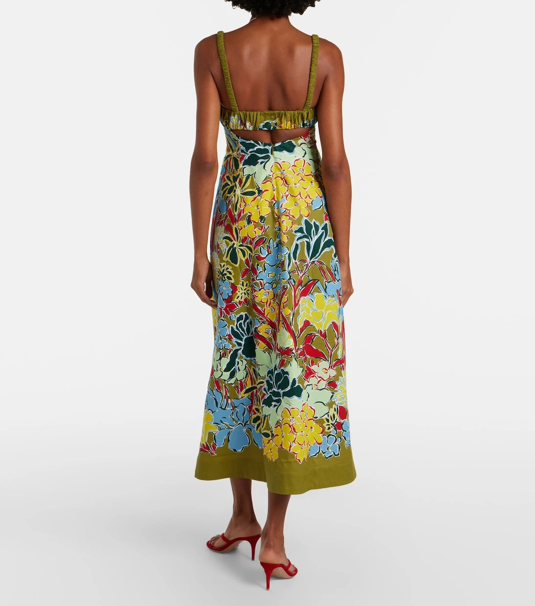 Alémais - Solstice floral cotton midi dress