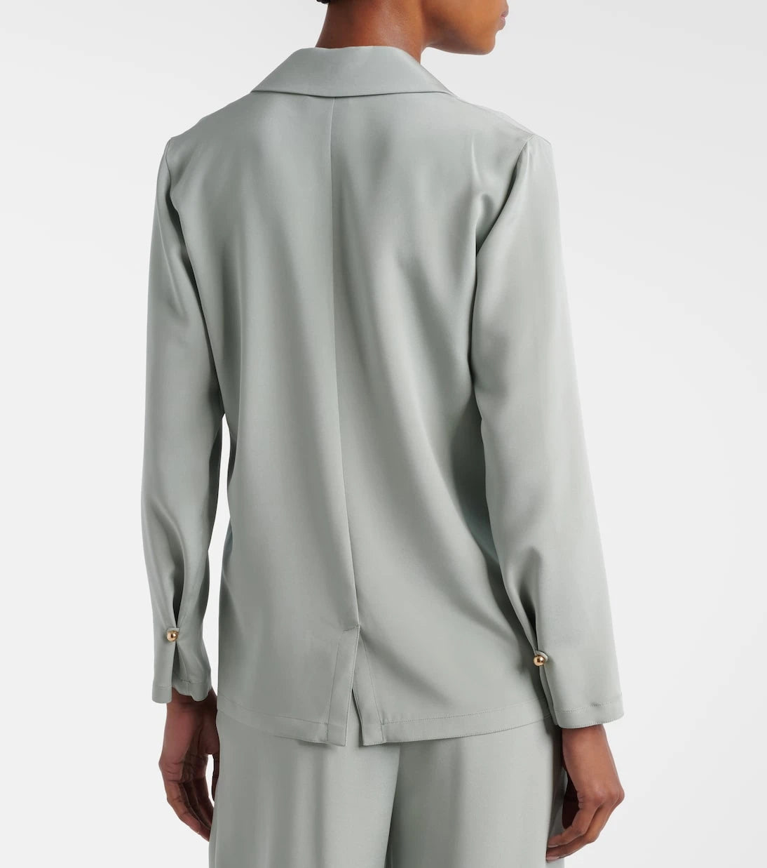 Max Mara - Aedo silk-blend satin shirt