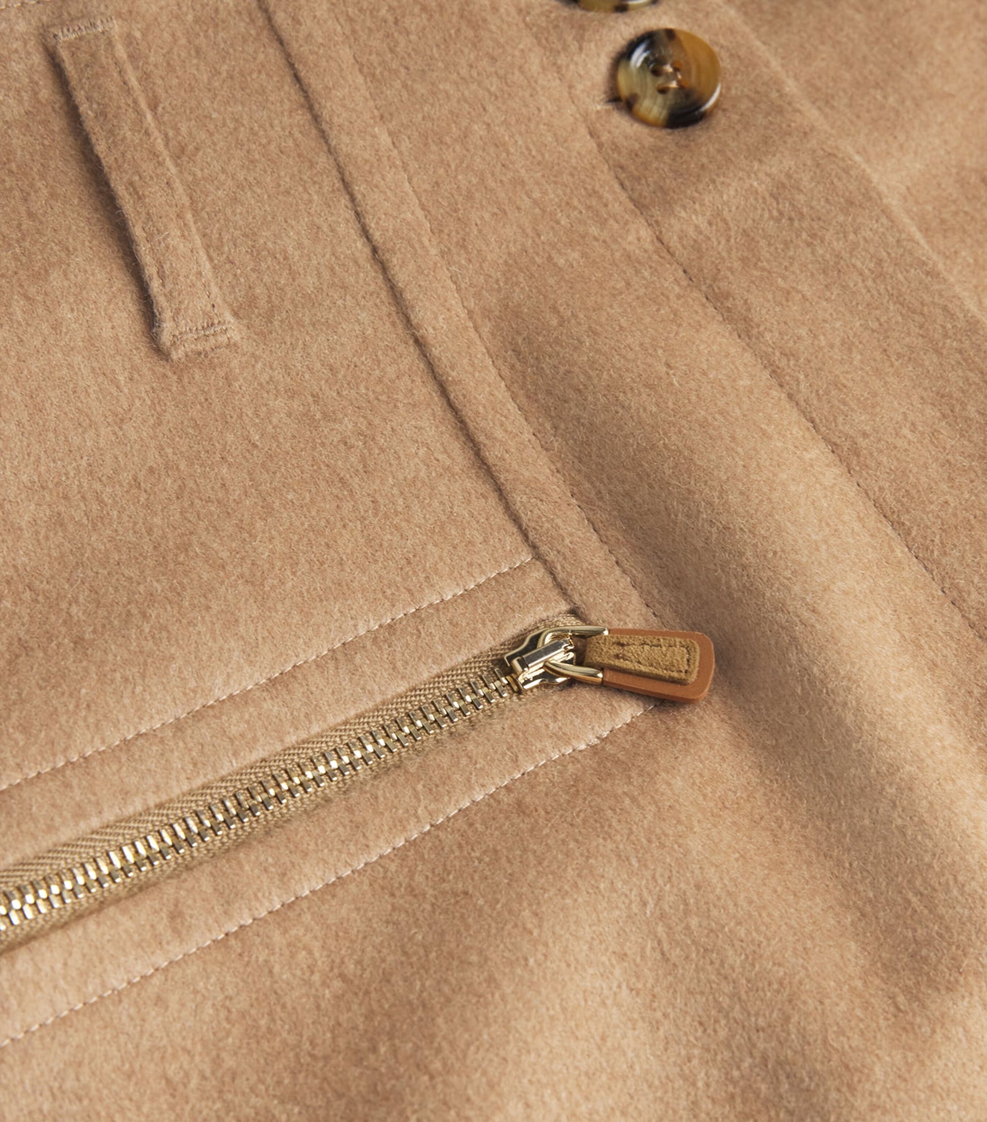 Max Mara Beige Wool Shorts