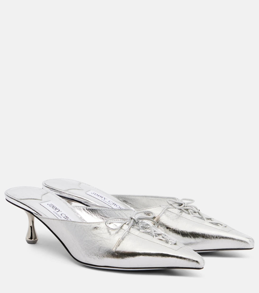 Jimmy Choo - Scarlett 50 metallic leather mules