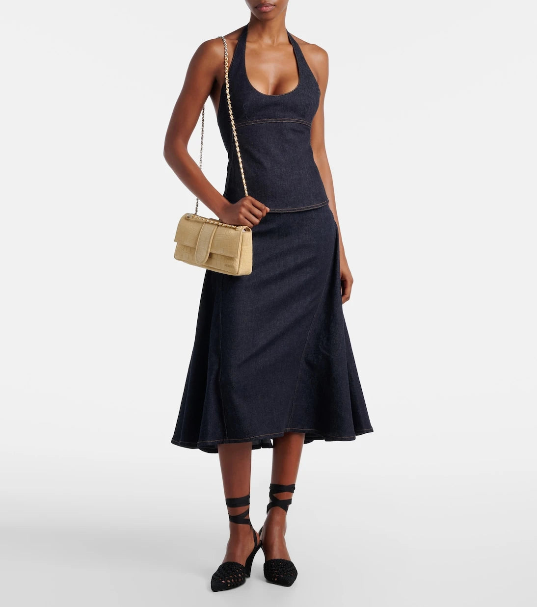 Jacquemus - Bambino Chaîne suede shoulder bag