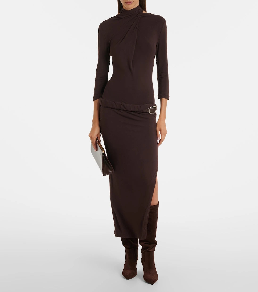 Paris Texas - Stiletto suede knee-high boots