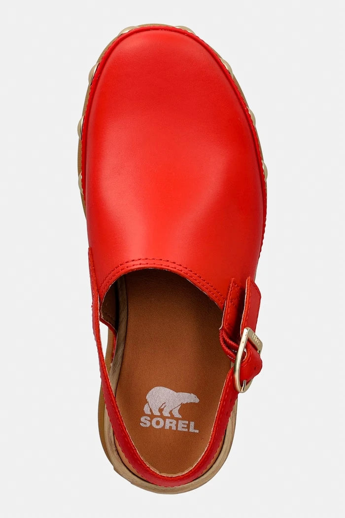 Sorel чехли дамски от кожа ROAM CLOG RVT
