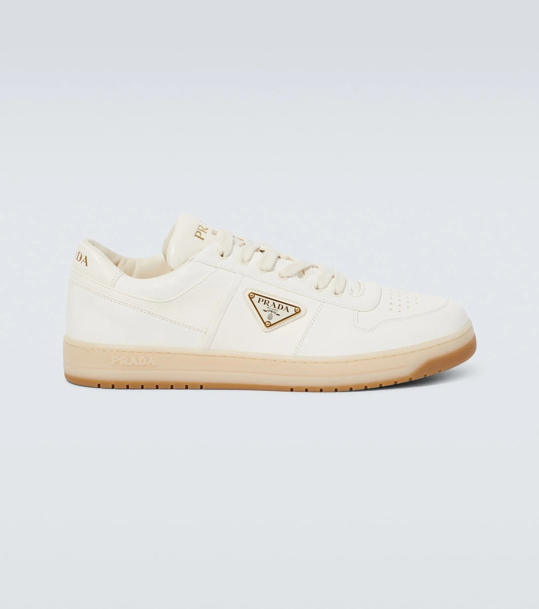 Prada - Downtown logo leather sneakers