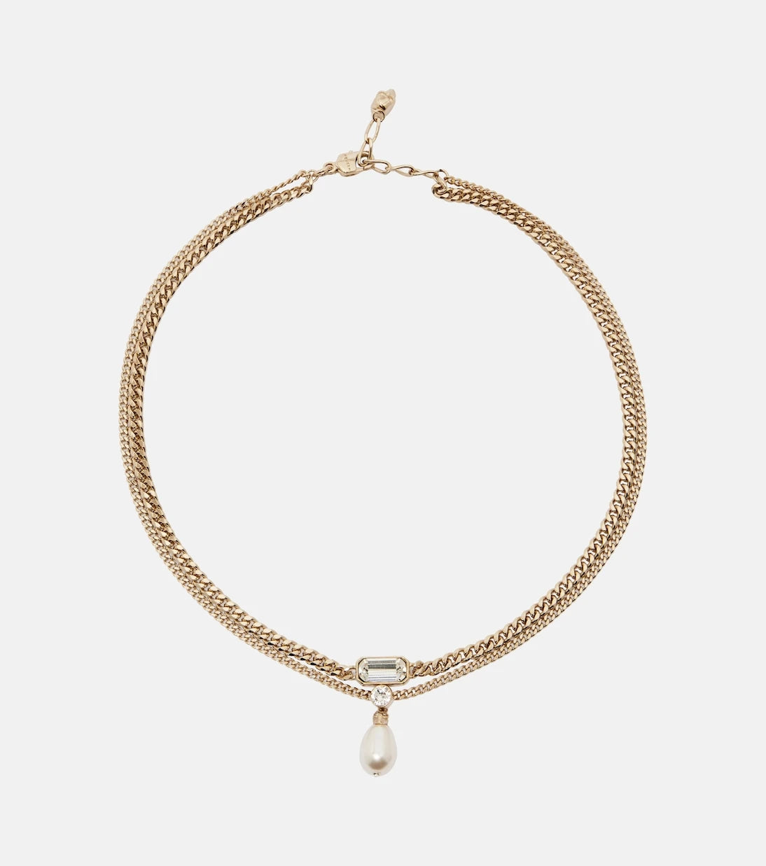 McQueen - Skull embellished necklace