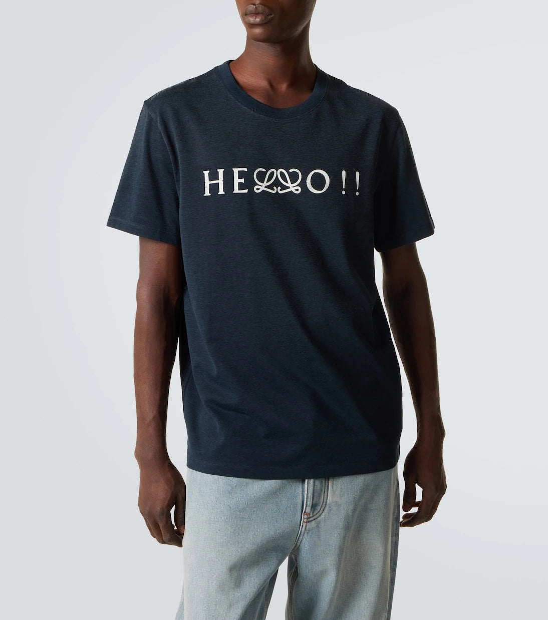 Loewe - Printed cotton-blend jersey T-shirt
