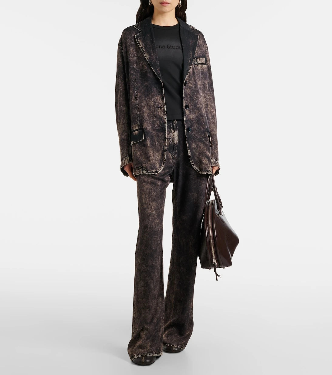 Acne Studios - Layered logo cotton jersey T-shirt