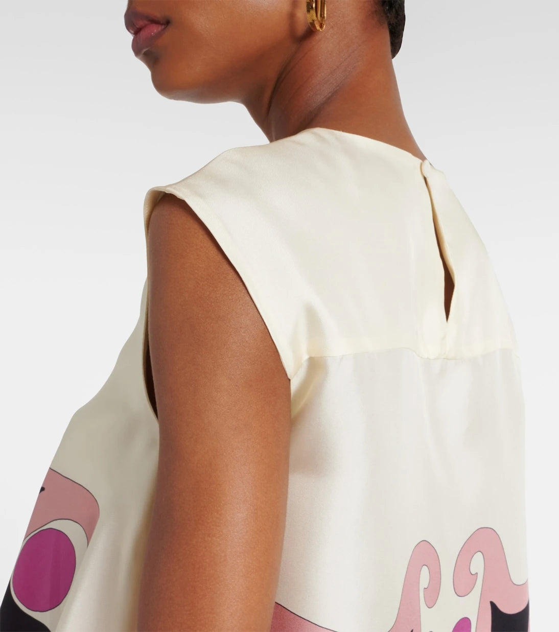 La DoubleJ - San Carlo printed silk twill top