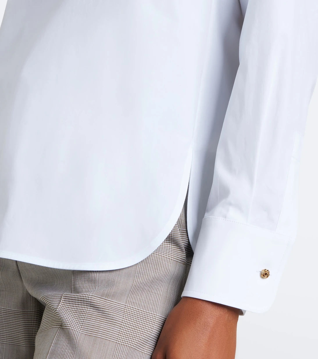 Max Mara - Cotton-blend poplin shirt