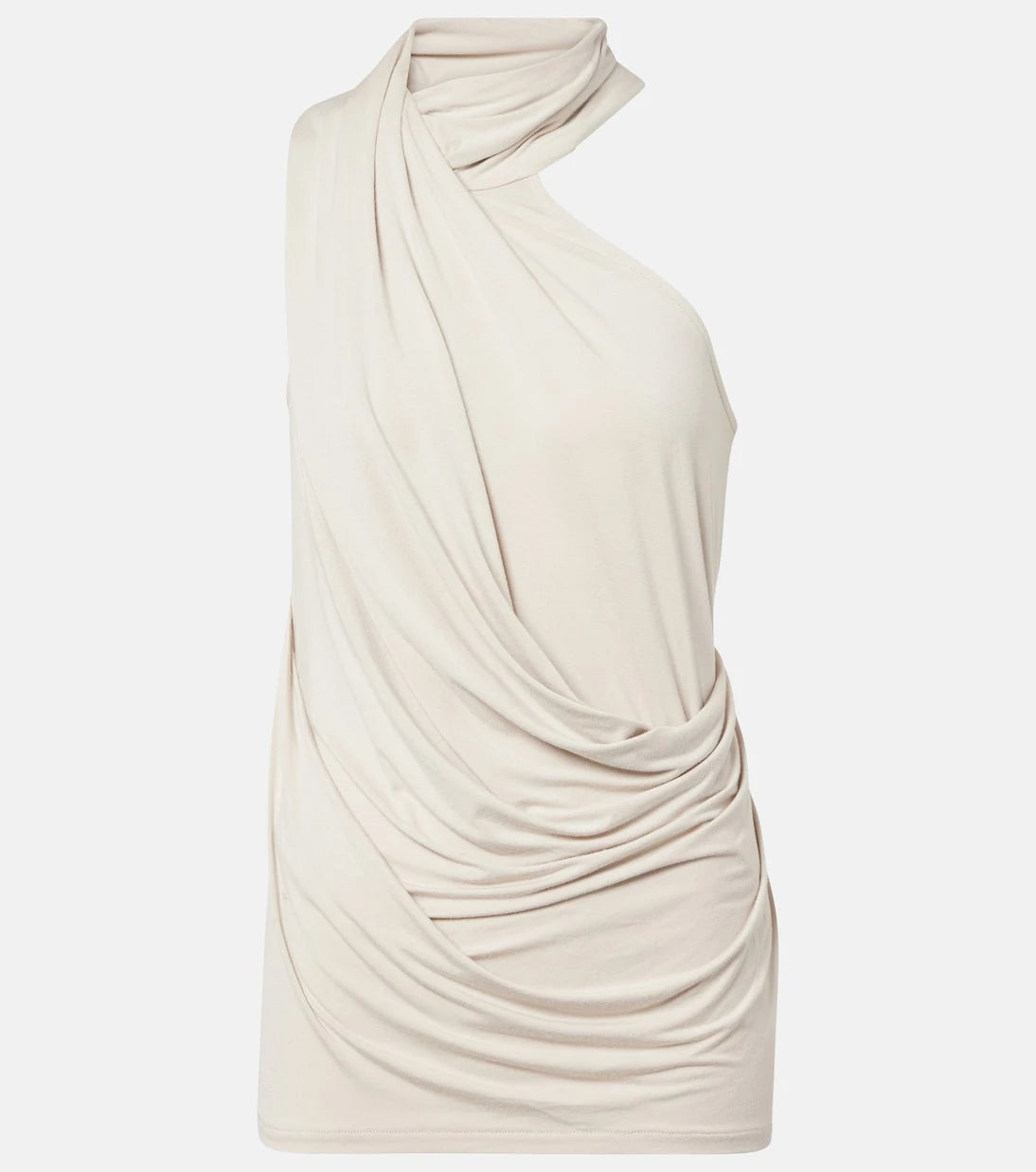 Entire Studios - Dalters asymmetric draped halterneck top